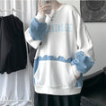 Load image into Gallery viewer, [Yurin Series] ★Tops★ 2color Casual Unisex Men's Color Switching Casual Black White Blue
