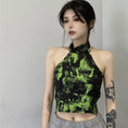 Load image into Gallery viewer, [Style Series] ★China style tops★ Camisole Tank Top Tie-dyed Easy to match Slimming Green Green
