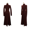 Load image into Gallery viewer, [Fumi Series]★Knit dress★ 2color long length commuting date office OL high neck slim
