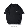 Load image into Gallery viewer, [BIGEMAN Series]★T-shirt★ Tops 2color Unisex Men's Large Size Simple Embroidery Black White
