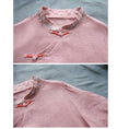 Load image into Gallery viewer, [Kofuku Series]★China style shirt★ 4color long shirt ethnic style blue white pink yellow
