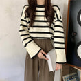 Load image into Gallery viewer, [Insufficient Moe Series] ★Tops★ 4color Flare Sleeve Women's Stylish Horizontal Striped Pattern Easy to Match
