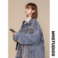 Load image into Gallery viewer, [CHAOMEICHEN Series] ★Jacket★ 2color outer denim jacket unisex men's jeans alphabet fashion
