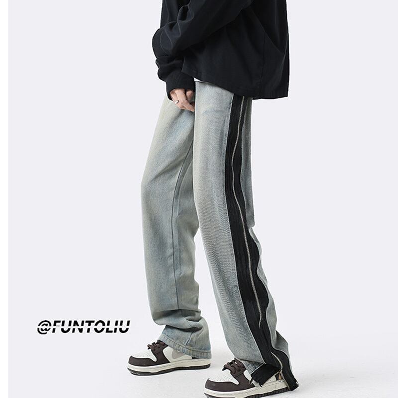 [Series]★Trousers★ Casual pants, denim pants, bottoms, unisex, men's, color scheme ML XL 2XL