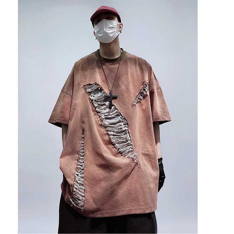 【UUCSCC系列】★T卹★上衣復古男女通用男士寬鬆獨特SML XL 2XL 3XL