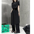 Load image into Gallery viewer, [YIDAO Series] ★Casual Pants★ Switching Chinese Clothes Black Black Skirt + Trousers Integrated Slimming Wear
