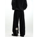 Load image into Gallery viewer, [Mr Bense Series] ★Denim Pants★ Embroidered Bottoms Trousers Unisex Men's Simple Black
