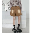 Load image into Gallery viewer, [YIDAO Series]★Shorts★ 3color Denim Pants Short Length Pants Trousers Brown Black Purple
