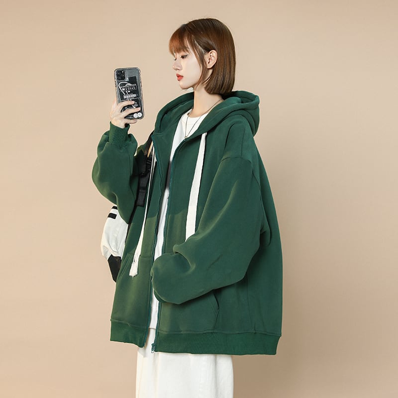 [SENSU series]★Jacket★ 5color outerwear unisex men's casual green black blue gray coffee color