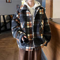 Load image into Gallery viewer, [Leonbinno Series]★Coat★ 2color Outerwear Unisex Men's Large Size Plaid Pattern
