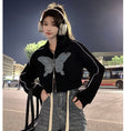 Load image into Gallery viewer, [MATTUCLB STUDIO Series]★Jacket★ 2color Outer Butterfly Mini Length Stylish Black White
