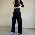 Load image into Gallery viewer, [Miyakoya Series]★Denim Pants★ Trousers Bottoms Black Black Women's Fashion Easy to Match
