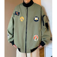 Load image into Gallery viewer, [GUMALA Series]★Jacket★ 3color Outerwear Stadium Jacket Embroidery Unisex Men's Cool
