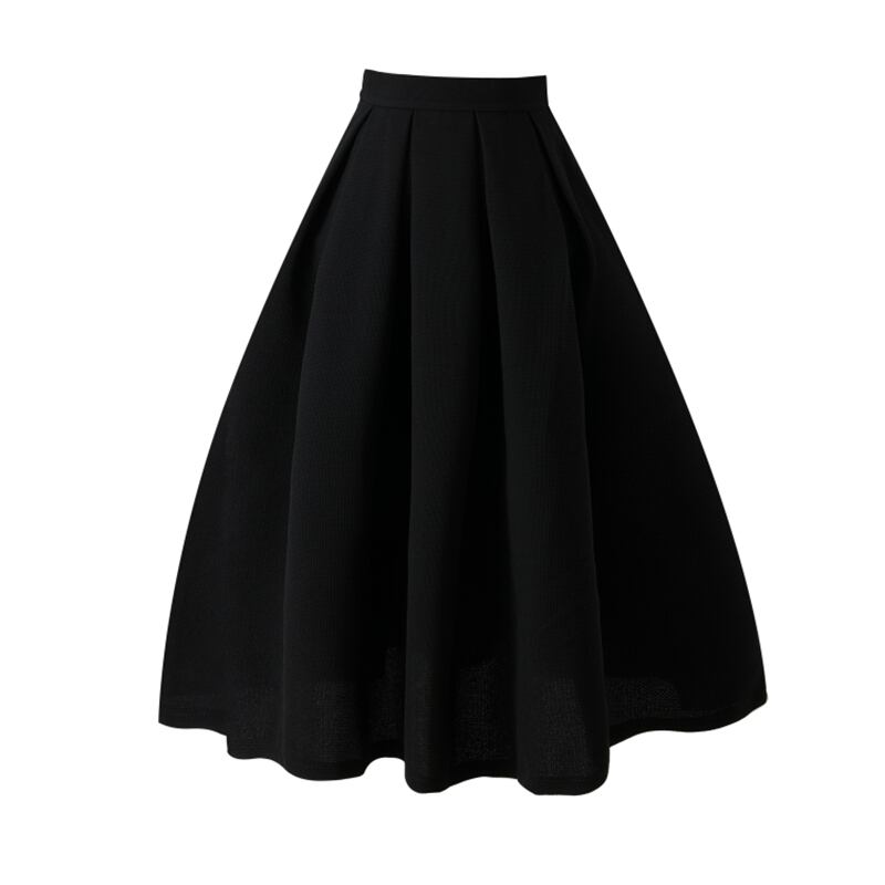 [MOERBEN Series] ★Skirt★ Bottoms High Waist Black Black Simple Date Commuting OL