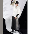 Load image into Gallery viewer, [Kyodo Series]★China style pants★Bottoms Embroidery Unisex Black Easy to match Switchable
