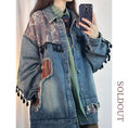 Load image into Gallery viewer, [Satoru Series]★China style jacket★ 2color denim jacket outerwear unisex men's ethnic switching
