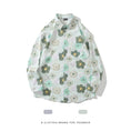 Load image into Gallery viewer, [MOISHE TIDE Series]★Floral pattern shirt★ 2color tops long sleeve shirt spring/summer ML XL 2XL unisex men's green blue
