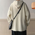 Load image into Gallery viewer, [Emeisa Series] ★Sweater★ 3color Knit Tops Unisex Men's Hooded Vertical Striped Casual
