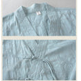 Load image into Gallery viewer, [Qing series] ★China style tops★ Shirt 3color cotton linen V neck literary style blue green beige
