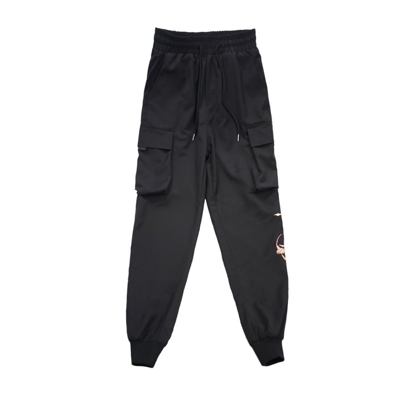 [Kyoto Series]★China style pants★ Embroidered black black unisex casual pants SML XL 2XL