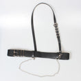 Load image into Gallery viewer, [Kuraho Koya Series] ★Retro Belt★ Obi Accessory PU Chain Unique Black Black Easy to match
