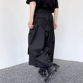 Load image into Gallery viewer, [Illustrated series]★China style trousers★ Gaucho pants Designed Unisex Men's Black Cool
