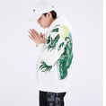 Load image into Gallery viewer, [Machiha clan series] ★Embroidery Chinese style hoodie★ 2color black or white peacock original cool
