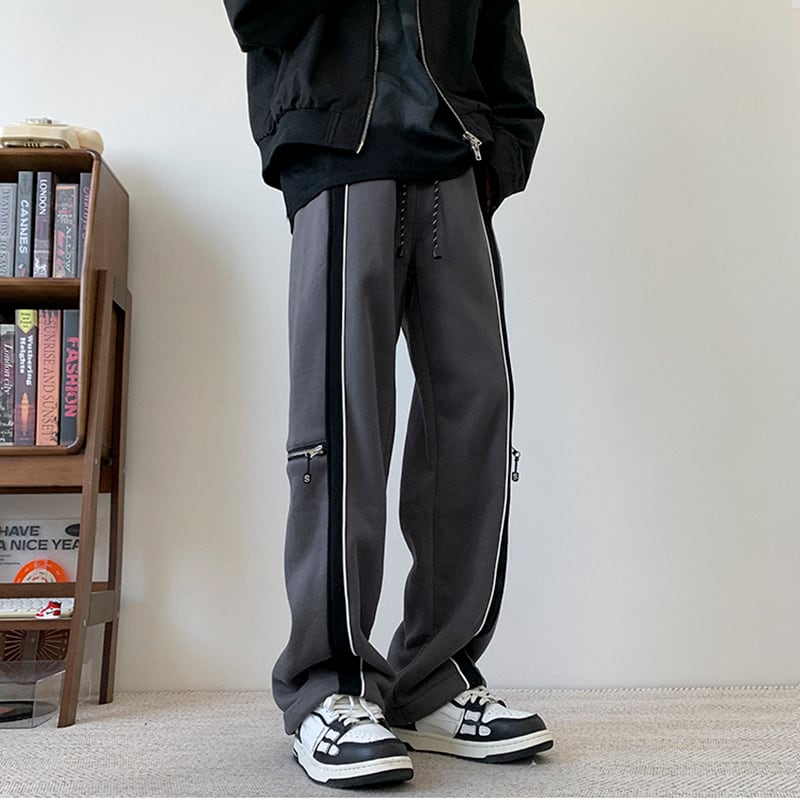 [NANSHI Series] ★Casual Pants★ Brushed lining 3color Bottoms Pants Unisex Men's Gray Black