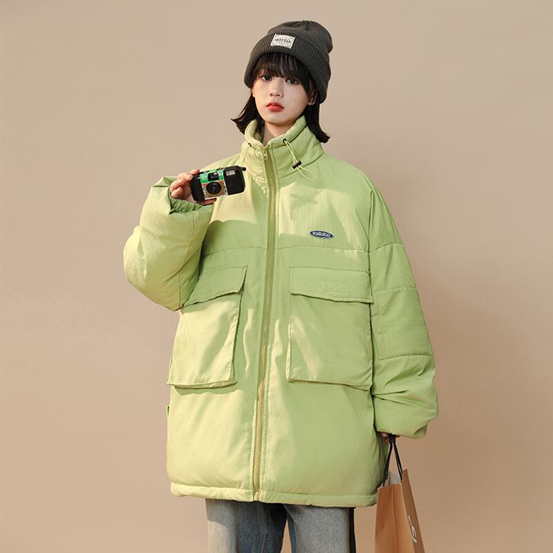 [Morimoto Series] ★Winter Coat★ Cotton Coat 3 colors Thick Warm Unisex Men's Loose Blue Green Black