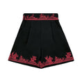 Load image into Gallery viewer, [Chamaru Girl Series]★China style shorts★ Shorts Black Black High Waist A-line Casual
