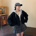 Load image into Gallery viewer, [Insufficient Moe Series] ★Outer★ 2color Jacket Faux Layered Hat Removable Women's White Black
