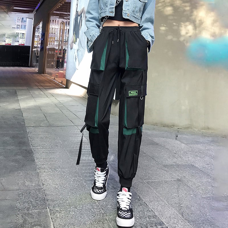 [TysonSing Series] ★Casual Pants★ 2color Bottoms Trousers Fashion Slimming Red Green Color Scheme