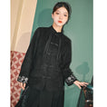 Load image into Gallery viewer, [Old Monster---Gold Series]★China style outerwear★Jacket suede black black retro
