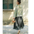 Load image into Gallery viewer, [MANMAN Series]★Chinese style shirt★ Tops, Chinese clothes, Tang clothes, floral pattern, retro, temperament-enhancing print
