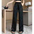 Load image into Gallery viewer, [Women's University 18 Series]★China style trousers★Bottoms, casual pants, black, slimming, easy to match
