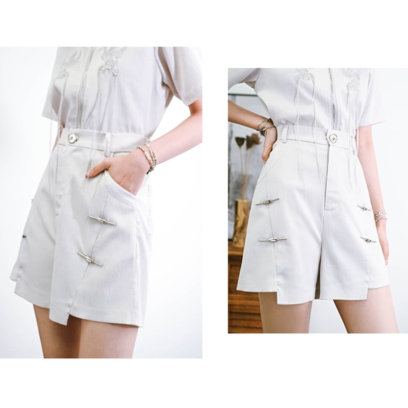 [Kokaisha --- Return Series] ★China style trousers★ 2color bottoms shorts shorts summer clothes fashion