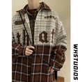 Load image into Gallery viewer, [YOULIN Series] ★Outer★ 3color Unisex Men's Plaid Pattern Coffee Color Green Black
