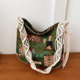 Load image into Gallery viewer, [WEIWEI Series]★China style bag★ Shoulder bag Oil painting style Unique Green Green Stylish
