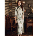 Load image into Gallery viewer, 2color Chinese dress long length elegant slim large size temperament party shooting
