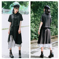 Load image into Gallery viewer, [Kokaisha---Bamboo Series] ★Chinese style skirt★ Fringe Chinese clothing Original Color scheme Irregular Black Black
