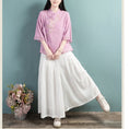 Load image into Gallery viewer, [Qing Series]★Chinese style tops★ 4color Chinese style shirt, Chinese clothes, summer clothes, Chinese clothes, Tang clothes, blue, white, pink
