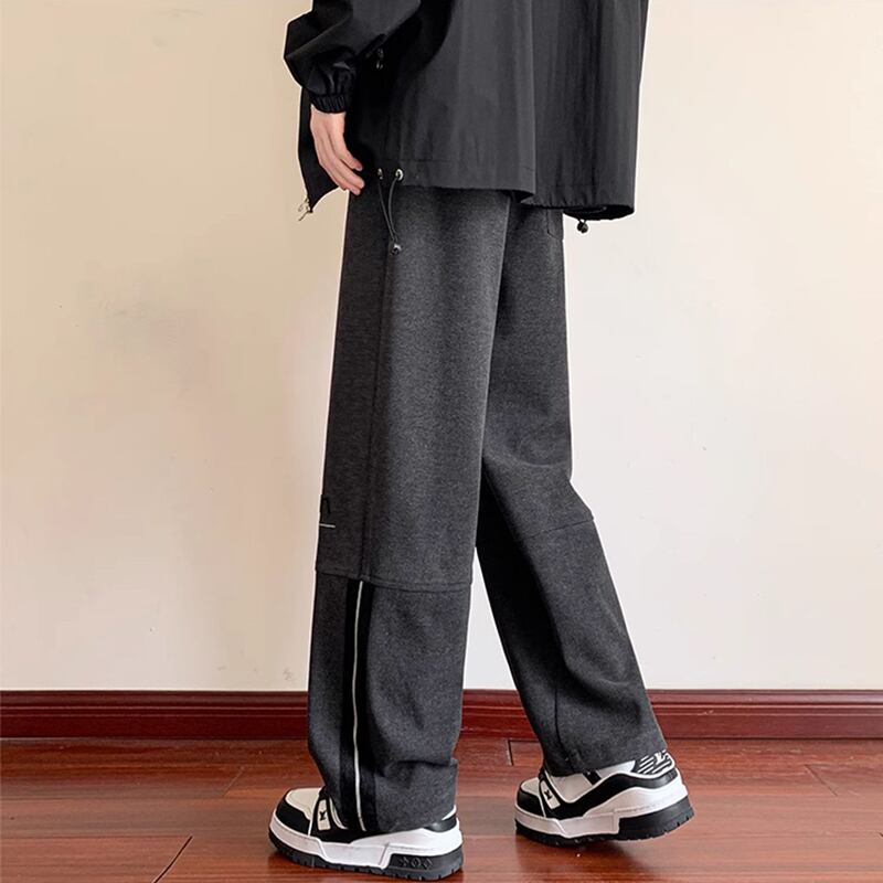 [Tiaota Series] ★Casual Pants★ 2color Bottoms Pants Unisex Men's Thick Warm Black Gray