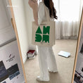 Load image into Gallery viewer, [Andcici series] ★Bag★ 5color tote bag canvas large capacity date commuting to school alphabet
