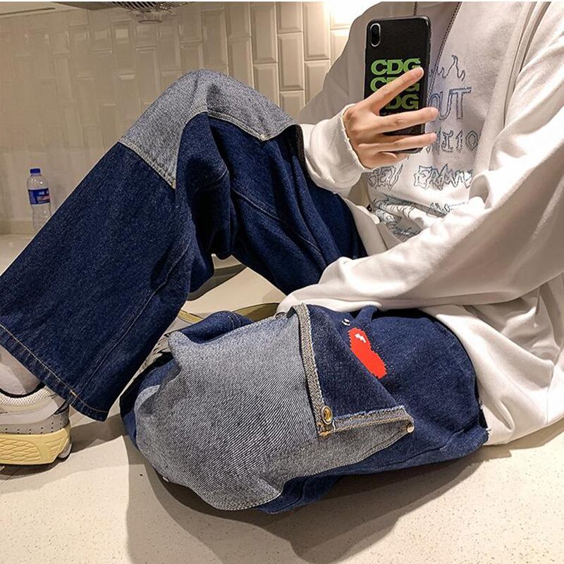 [ZHEYUAN Series]★Denim Pants★ 2color Casual Pants Trousers Bottoms Large Size Unisex Men's Fashion