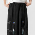 Load image into Gallery viewer, [Adoki series]★China style pants★ Gaucho pants unisex men's black black large size
