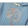 Load image into Gallery viewer, [Bamboo Series] ★Chinese style hoodie★ Fleece lining hoodie dress Chinese clothing embroidery Large size Blue Blue
