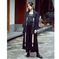 Load image into Gallery viewer, [Ancient ghost house---Wenmu Shuang complete series] ★China style happi coat★ Embroidery thin outerwear original summer improved Chinese clothing black black
