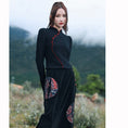 Load image into Gallery viewer, [Da Qinglong Shu Series] ★Chinese style tops★ Color scheme: Slim, slimming, Chinese clothes, original, easy to match, black, black
