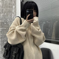 Load image into Gallery viewer, [Demon King Series] ★Sweater★ 3color Black Gray Beige Cartoon Zippered Outerwear Unisex
