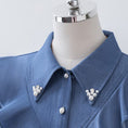 Load image into Gallery viewer, [XIANXIAN Series]★Shirt★ Tops Ladies Commuting Date OL Office Stylish Blue Blue
